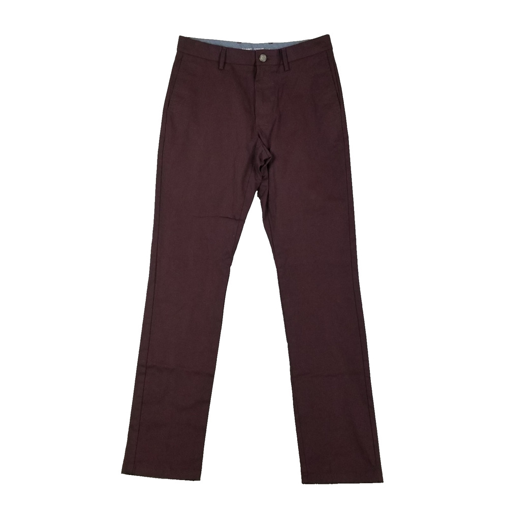 Old Navy Pants Mens 31x34 Burgundy Ultimate Slim Built In Flex Dress Casual Work